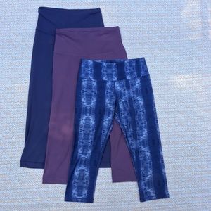 Set of 3 cropped leggings